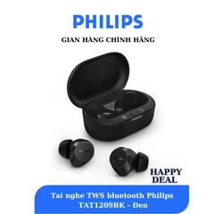 Tai nghe TWS bluetooth Philips  TAT1209BK - Đen