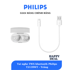Tai Nghe Bluetooth True Wireless Philips TAT2139WT