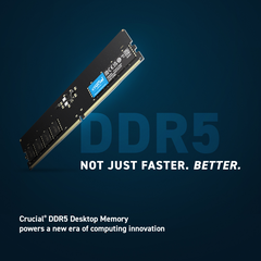 Ram Desktop Crucial DDR5 16GB 5600MHz UDIMM 1.1v- Hàng chính hãng