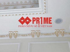 Phào conson hoa dây dát vàng (thực tế)