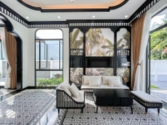 Thi công phào chỉ đen Indochine căn hộ tại Hoài Đức