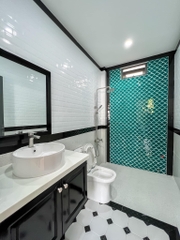 Thi công phào chỉ đen Indochine căn hộ tại Hoài Đức