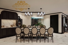 Thi công phào chỉ đen Indochine khách sạn tại Hạ Long