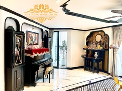 Thi công phào chỉ đen Indochine khách sạn tại Hạ Long