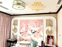 Thi công phào chỉ đen Indochine khách sạn tại Hạ Long