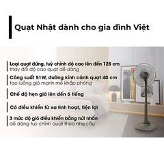 Quạt đứng KDK, màu vàng sâm banh M40K(CHG)