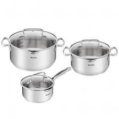 Bộ 3 nồi Tefal Duetto Plus (Quánh 16cm - 1.4L, Nồi 20cm - 2.8L, Nồi 24cm - 4.9L)