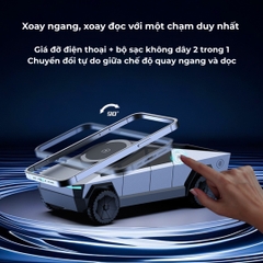 Trạm sạc không dây CyberDock, bộ sạc không dây xoay 3 trong 1