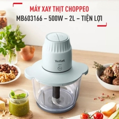 Máy xay thực phẩm Tefal Choppeo MB603166 - 500W, 2L, cối thủy tinh