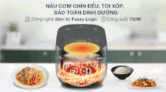 Nồi cơm điện tử Delirice Plus 1.8L RK776B68- Xám