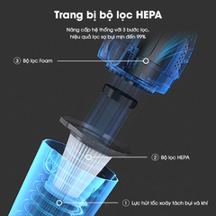 Máy hút bụi cầm tay AQUA AQS-CCX600R(W)-VN