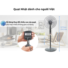 Quạt đứng KDK, màu đen P41U(BK)