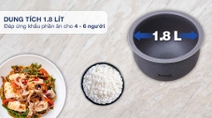 Nồi cơm điện tử Tefal RK733168 - 1.8L, 750W