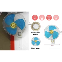 Quạt treo tường KDK, màu xanh M40C(BL)