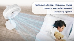 Quạt đứng TEFAL TB Silence Plus VH689690 - Trắng Cánh Trắng