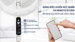 Quạt đứng TEFAL TB Silence Plus VH689690 - Trắng Cánh Trắng