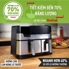 NỒI CHIÊN KHÔNG DẦU 2 NGĂN TEFAL 2 IN 1 EY905D10 - 8.3L - ĐIỆN TỬ