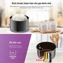 Nồi cơm điện cơ mini Tefal RK224168 - 0.7L, 300W