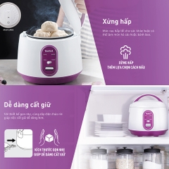 Nồi cơm điện cơ mini Tefal RK224168 - 0.7L, 300W