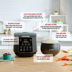 Nồi cơm điện tử Tefal Easy Rice Plus RK736B68 - 1.8L