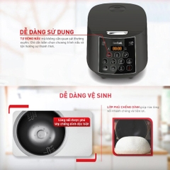 Nồi cơm điện tử Tefal Easy Rice Plus RK736B68 - 1.8L