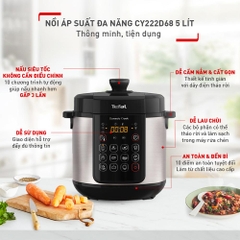 Nồi áp suất điện đa năng Tefal Speedy Cook 5L CY222D68