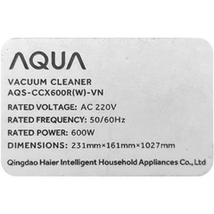 Máy hút bụi cầm tay AQUA AQS-CCX600R(W)-VN