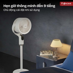 Quạt tuần hoàn không khí điều khiển bằng giọng nói Fujihome CFR04-VOICE (ghi xám)