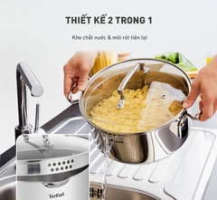 Bộ 3 nồi Tefal Duetto Plus (Quánh 16cm - 1.4L, Nồi 20cm - 2.8L, Nồi 24cm - 4.9L)