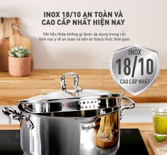 Bộ 3 nồi Tefal Duetto Plus (Quánh 16cm - 1.4L, Nồi 20cm - 2.8L, Nồi 24cm - 4.9L)