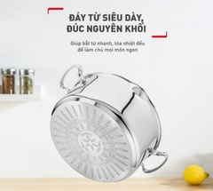 Bộ 3 nồi Tefal Duetto Plus (Quánh 16cm - 1.4L, Nồi 20cm - 2.8L, Nồi 24cm - 4.9L)