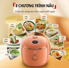 Nồi cơm điện tử Mini Tefal POP RK535TY0, màu cam đất