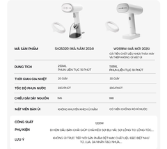 Bàn ủi hơi nước cầm tay AQUA AQS- W2598(W)