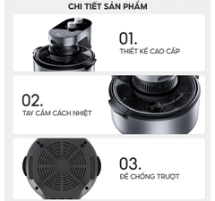 Nồi chiên không dầu AQUA AQS- ADB501T(S)