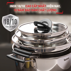 Bộ 3 nồi inox Tefal Optispace cao cấp (16cm, 20cm, 24cm) G7376S44