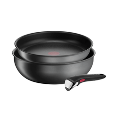  Bộ nồi chảo cán rời 3 món Ingenio Daily Chef (chảo sâu 26cm, chảo chiên 24cm, cán cầm rời) (8 năm)