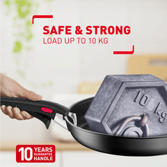  Bộ nồi chảo cán rời 3 món Ingenio Daily Chef (chảo sâu 26cm, chảo chiên 24cm, cán cầm rời) (8 năm)