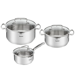Bộ 3 nồi Tefal Duetto Plus (Quánh 16cm - 1.4L, Nồi 20cm - 2.8L, Nồi 24cm - 4.9L)