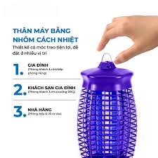 UMBV-3WL - Đèn bắt muỗi hoạt động bằng điện 3W