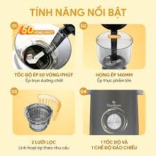 Máy ép chậm BLUESTONE SJB-6553