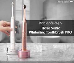 Bàn chải điện làm trắng răng Halio Sonic Whitening Toothbrush Rose Gold