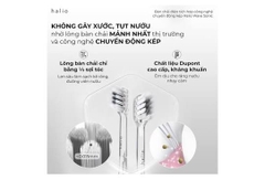 Bàn chải điện tích hợp công nghệ chuyển động kép Halio Wave Sonic Electric Toothbrush - Cloud White