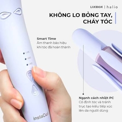 Máy uốn tóc tự xoay Ion âm Halio instaCurl Premium Automatic Hair Styler Periwinkle