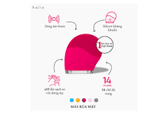 Máy rửa mặt Halio Facial Cleansing & Massaging Device - Hot Pink Limited Edition