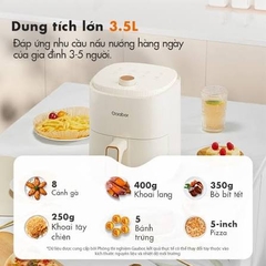 Nồi chiên không dầu AF-35M01A hiệu Gaabor (hộp in màu)