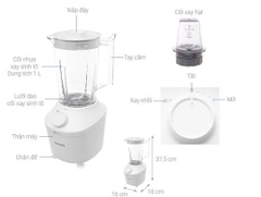 Máy xay sinh tố Philips HR2041/10