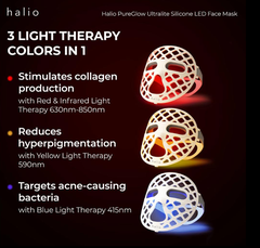 Mặt nạ ánh sáng Halio PureGlow Ultralite Silicone LED Face Mask