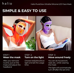 Mặt nạ ánh sáng Halio PureGlow Ultralite Silicone LED Face Mask