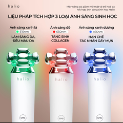 Máy nâng cơ, giảm mỡ mặt & trẻ hoá da kết hợp ánh sáng sinh học Halio RevitaWave Skin Rejuvenator