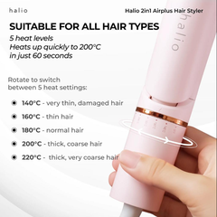 Máy Tạo Kiểu Halio 2in1 Airplus Hair Styler